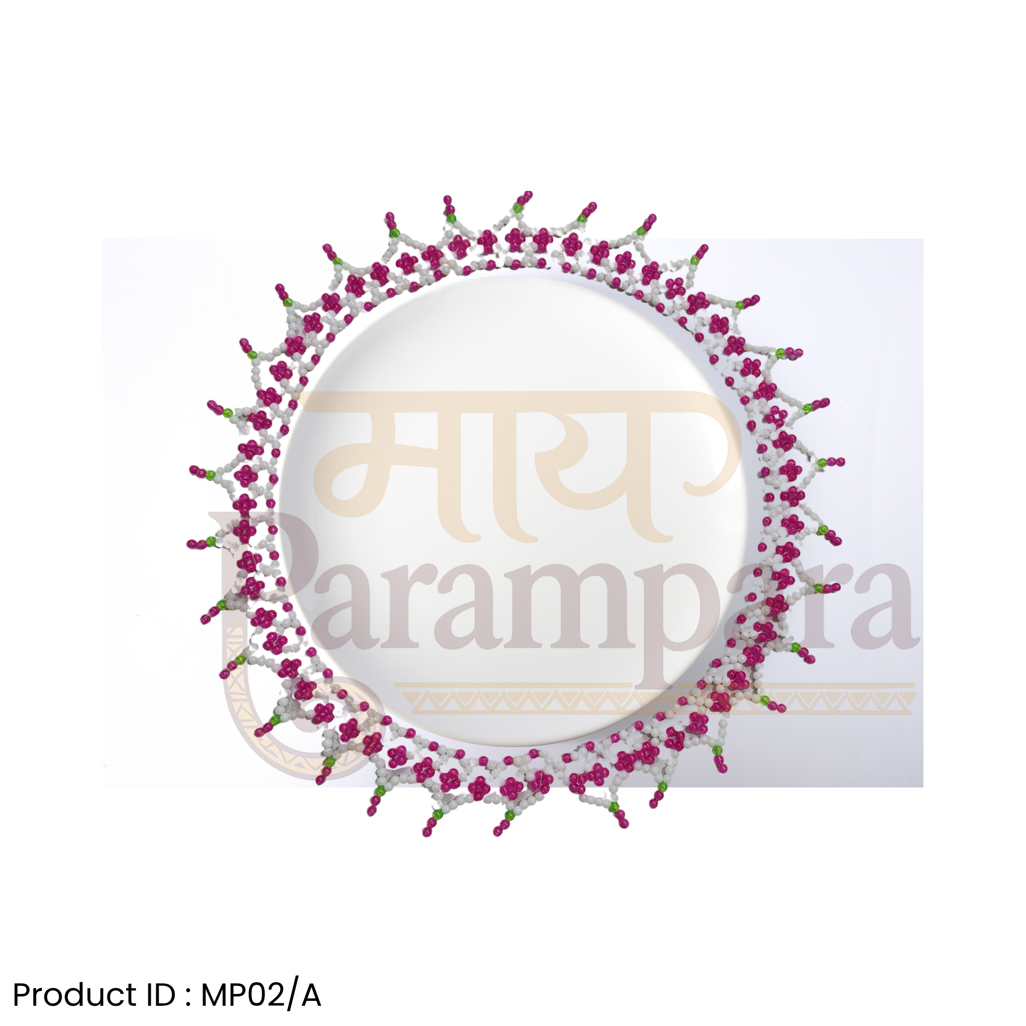 Mahirapi - Round Beaded Rangoli for Thali - Image 4