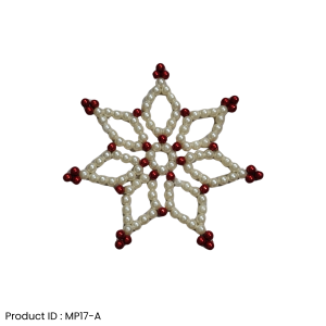 Mahirapi Star Beaded – White & Green Variation