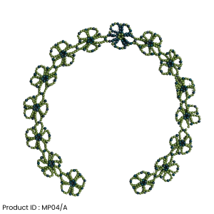 Mahirapi Round Beaded Thali Base (Loop Motif)