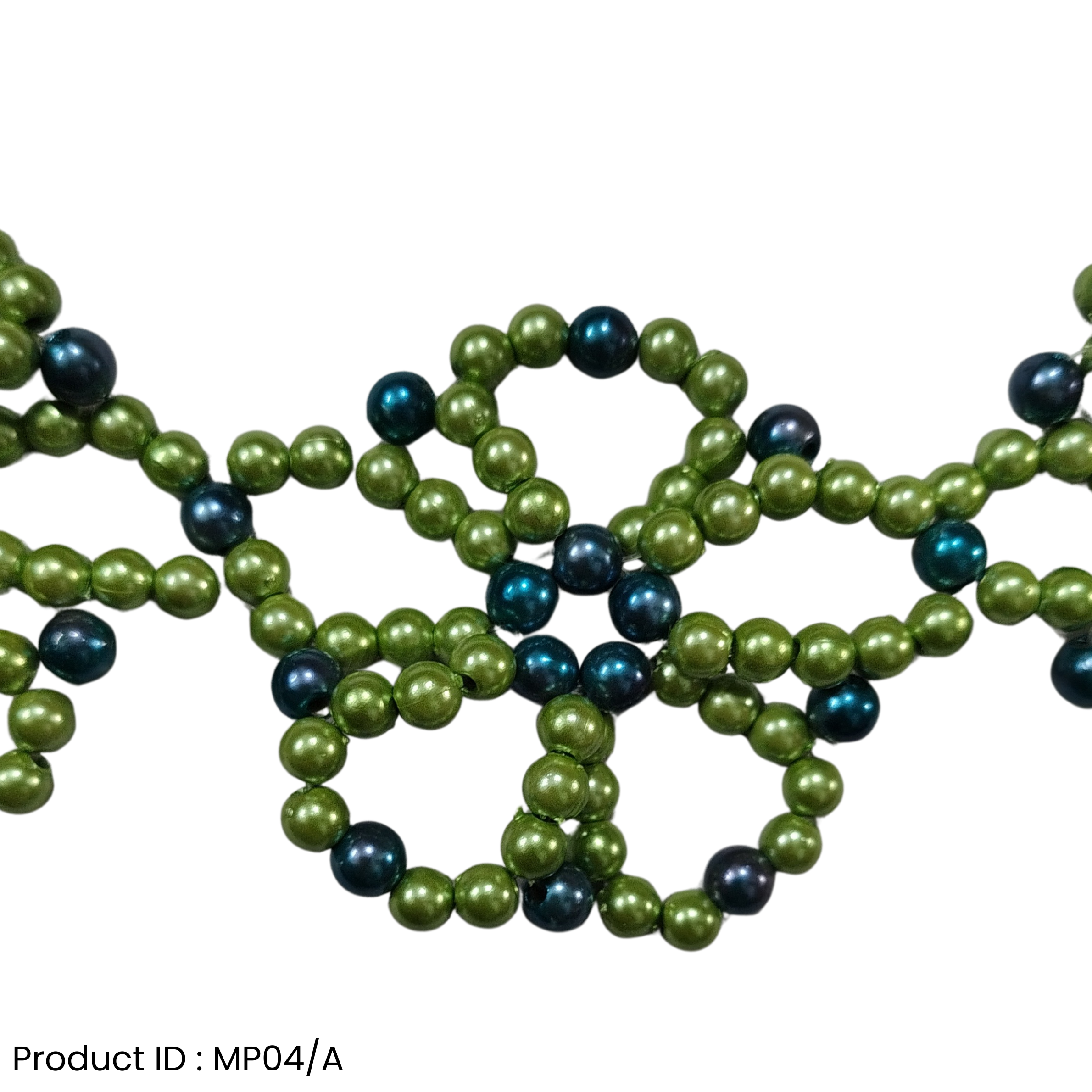 Mahirapi Round Beaded Thali Base (Loop Motif) - Image 2